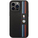 Etui BMW BMHCP14L22PPMK iPhone 14 Pro 6,1" czarny/black Tricolor M Collection