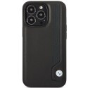 Etui BMW BMHCP14L22RBDK iPhone 14 Pro 6,1" czarny/black hardcase Leather Blue Dots