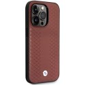 Etui BMW BMHCP14L22RFGR iPhone 14 Pro 6,1" burgundowy/burgundy Leather Diamond Pattern