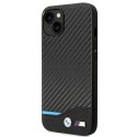 Etui BMW BMHCP14M22NBCK iPhone 14 Plus 6,7" czarny/black Leather Carbon