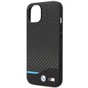 Etui BMW BMHCP14M22NBCK iPhone 14 Plus 6,7" czarny/black Leather Carbon