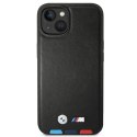 Etui BMW BMHCP14M22PTDK iPhone 14 Plus 6,7" czarny/black Leather Stamp Tricolor