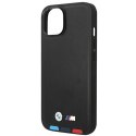 Etui BMW BMHCP14M22PTDK iPhone 14 Plus 6,7" czarny/black Leather Stamp Tricolor