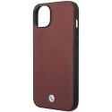 Etui BMW BMHCP14S22RFGR iPhone 14 6,1" burgundowy/burgundy Leather Diamond Pattern