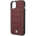 Etui BMW BMHCP14S22RPSR iPhone 14 6,1" burgundowy/burgundy Leather Seats Pattern