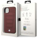 Etui BMW BMHCP14S22RPSR iPhone 14 6,1" burgundowy/burgundy Leather Seats Pattern