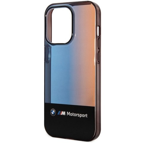 Etui BMW BMHCP14X22HMGK iPhone 14 Pro Max 6,7" czarny/black Half Tricolor