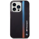 Etui BMW BMHCP14X22HVGV iPhone 14 Pro Max 6.7" czarny/black IML Tricolor Stripe