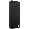 Etui BMW BMHCP14SSLLBK iPhone 14 6,1" czarny/black Leather Stamp