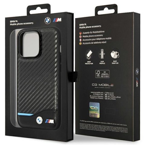 Etui BMW BMHMP14X22NBCK iPhone 14 Pro Max 6,7" czarny/black Carbon MagSafe