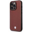 Etui BMW BMHMP14X22RFGR iPhone 14 Pro Max 6,7" burgundowy/burgundy Leather Diamond Pattern MagSafe