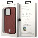 Etui BMW BMHMP14X22RFGR iPhone 14 Pro Max 6,7" burgundowy/burgundy Leather Diamond Pattern MagSafe