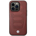 Etui BMW BMHMP14L22RPSR iPhone 14 Pro 6,1" burgundowy/burgundy Leather Seats Pattern MagSafe