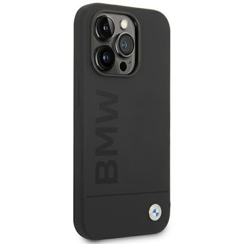 Etui BMW BMHMP14LSLBLBK iPhone 14 Pro 6,1" czarny/black hardcase Silicone Signature Logo Magsafe