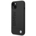 Etui BMW BMHMP14SSLBLBK iPhone 14 6,1" czarny/black hardcase Silicone Signature Logo Magsafe