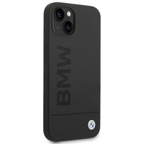 Etui BMW BMHMP14SSLBLBK iPhone 14 6,1" czarny/black hardcase Silicone Signature Logo Magsafe