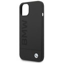 Etui BMW BMHMP14SSLBLBK iPhone 14 6,1" czarny/black hardcase Silicone Signature Logo Magsafe