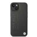 Etui BMW BMHMP14SSLLBK iPhone 14 6,1" czarny/black hardcase Signature Logo Imprint Magsafe