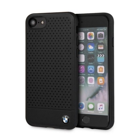 Etui hardcas BMW BMHCI8PEBOBK iPhone 7/8 SE 2020 czarny/black Signature Perforated