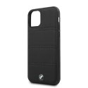 Etui hardcase BMW BMHCN58PELBK iPhone 11 Pro czarny/black Signature Horizontal Lines