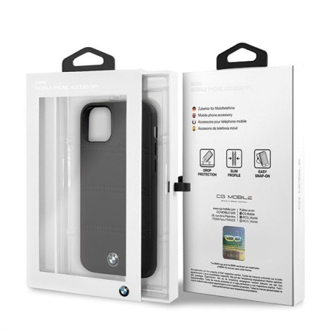 Etui hardcase BMW BMHCN58PELBK iPhone 11 Pro czarny/black Signature Horizontal Lines