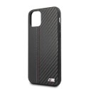 Etui hardcase BMW BMHCN61MCARBK iPhone 11 6,1" / Xr czarny/black PU Carbon