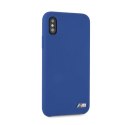 Etui hardcase BMW BMHCPXMSILNA iPhone X /Xs niebieski/navy Silicone M Collection