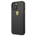 Ferrari FEHCP13SFCABK iPhone 13 mini5,4" czarny/black hardcase On Track Real Carbon