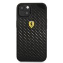 Ferrari FEHCP13SFCABK iPhone 13 mini5,4" czarny/black hardcase On Track Real Carbon
