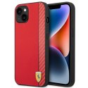 Ferrari FEHCP14MAXRE iPhone 14 Plus / 15Plus 6.7" czerwony/red hardcase Carbon