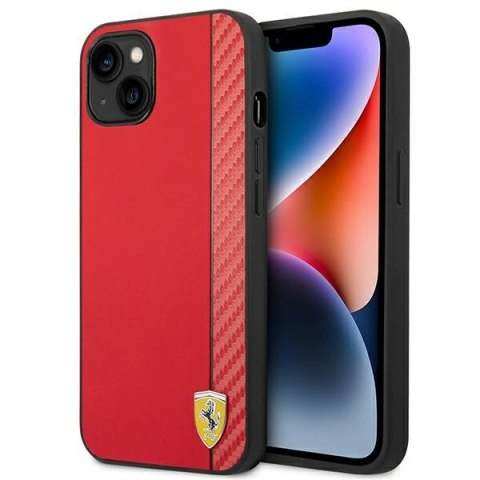Ferrari FEHCP14MAXRE iPhone 14 Plus / 15Plus 6.7" czerwony/red hardcase Carbon