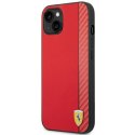 Ferrari FEHCP14MAXRE iPhone 14 Plus / 15Plus 6.7" czerwony/red hardcase Carbon