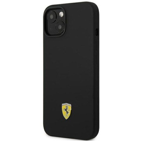 Ferrari FEHCP14MSIBBK iPhone 14 Plus / 15 Plus 6,7" czarny/black hardcase Silicone Metal Logo
