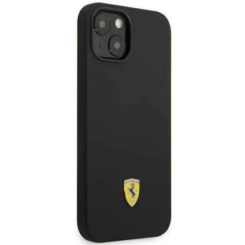 Ferrari FEHCP14MSIBBK iPhone 14 Plus / 15 Plus 6,7" czarny/black hardcase Silicone Metal Logo