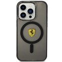 Ferrari FEHMP14LURKK iPhone 14 Pro 6,1" czarny/black hardcase Translucent Magsafe