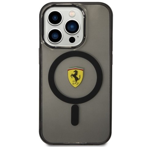 Ferrari FEHMP14LURKK iPhone 14 Pro 6,1" czarny/black hardcase Translucent Magsafe