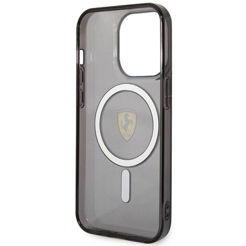 Ferrari FEHMP14LURKK iPhone 14 Pro 6,1" czarny/black hardcase Translucent Magsafe