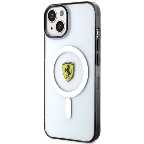 Ferrari FEHMP14MURKT iPhone 14 Plus / 15 Plus 6.7" przezroczysty/transparent hardcase Outline Magsafe