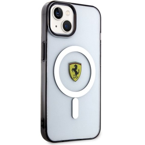 Ferrari FEHMP14MURKT iPhone 14 Plus / 15 Plus 6.7" przezroczysty/transparent hardcase Outline Magsafe