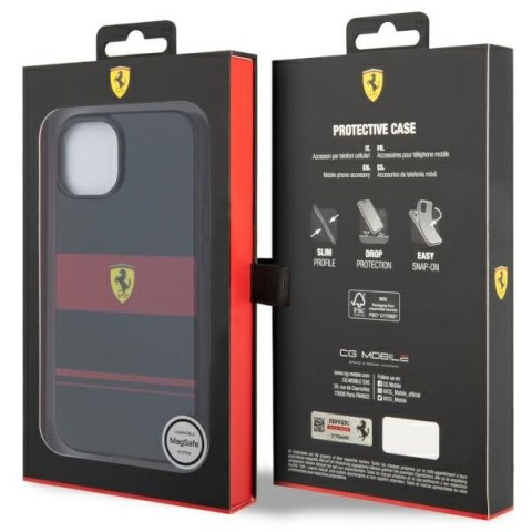 Ferrari FEHMP14SUCOK iPhone 14 / 15 / 13 6.1" czarny/black hardcase IMD Combi Magsafe