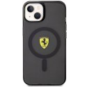 Ferrari FEHMP14SURKK iPhone 14 / 15 / 13 6.1" czarny/black hardcase Translucent Magsafe