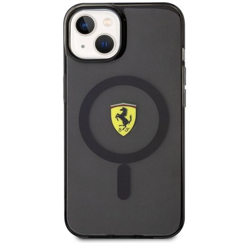 Ferrari FEHMP14SURKK iPhone 14 / 15 / 13 6.1" czarny/black hardcase Translucent Magsafe