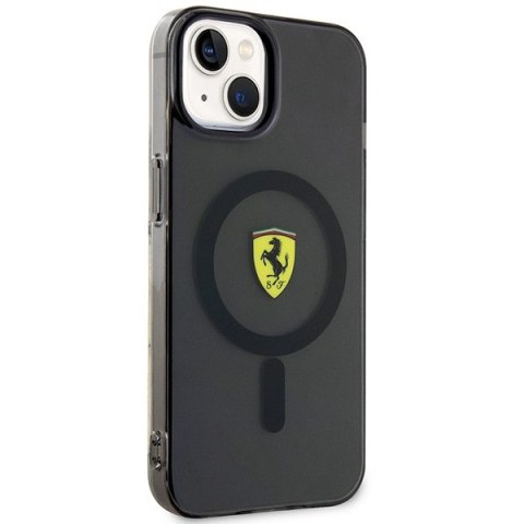 Ferrari FEHMP14SURKK iPhone 14 / 15 / 13 6.1" czarny/black hardcase Translucent Magsafe