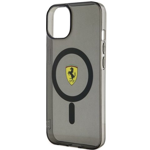 Ferrari FEHMP14SURKK iPhone 14 / 15 / 13 6.1" czarny/black hardcase Translucent Magsafe