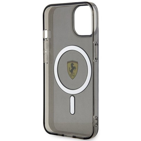 Ferrari FEHMP14SURKK iPhone 14 / 15 / 13 6.1" czarny/black hardcase Translucent Magsafe