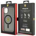 Ferrari FEHMP14SURKK iPhone 14 / 15 / 13 6.1" czarny/black hardcase Translucent Magsafe