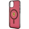 Ferrari FEHMP14SURKR iPhone 14 / 15 / 136.1" czerwony/red hardcase Translucent Magsafe