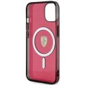 Ferrari FEHMP14SURKR iPhone 14 / 15 / 136.1" czerwony/red hardcase Translucent Magsafe
