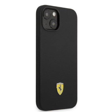 Ferrari FEHMSIP14MBK iPhone 14 Plus / 15 Plus 6.7" czarny/black hardcase Silicone Metal Logo Magsafe