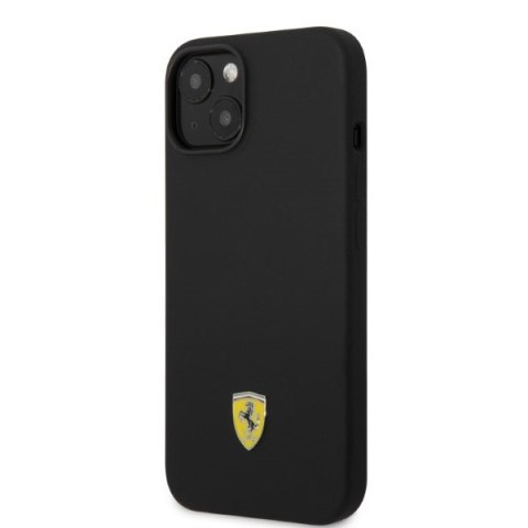 Ferrari FEHMSIP14SBK iPhone 14 / 15 / 136.1" czarny/black hardcase Silicone Metal Logo Magsafe